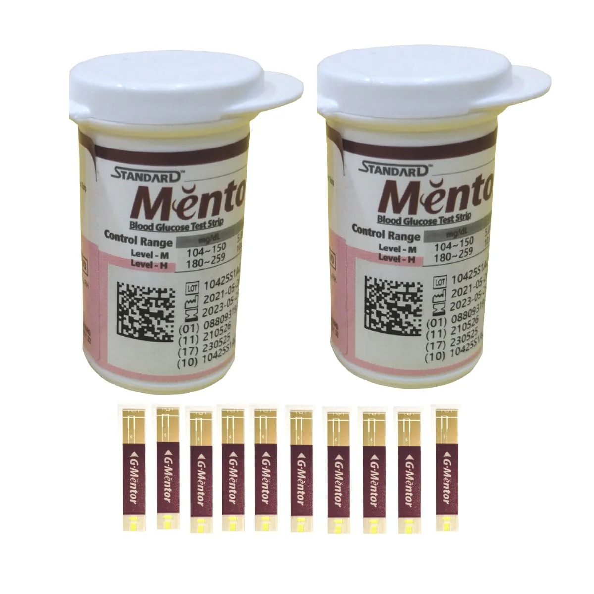 Standard Mentor Blood Glucose Test Strips (Pack of 50) - Glucometer Strips - Image 4