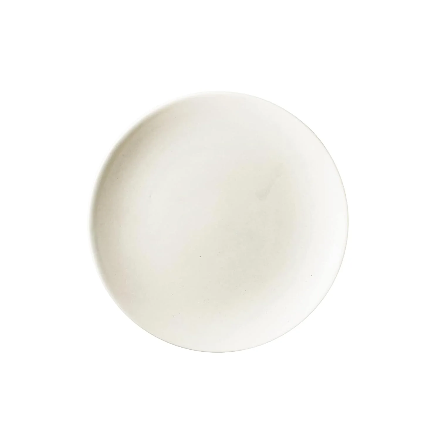 Subhra Handcrafted White Ceramic Quarter Plates Set Of 4 | White Matte Finish Small Side Plates For Dinner & Snacks - 7 Inch, 4 Pieces, Microwave Safe - Image 3