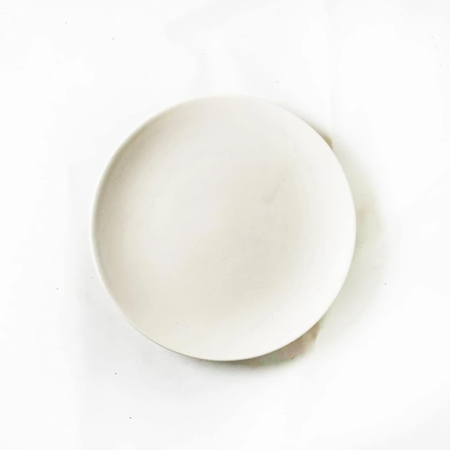 Subhra White Ceramic Dinner Plates Set Of 6 - 10 Inches, 6 Pieces | White Matte Finish Full Ceramic Plates For Dinner - Microwave Safe & Dishwasher Safe - Image 3
