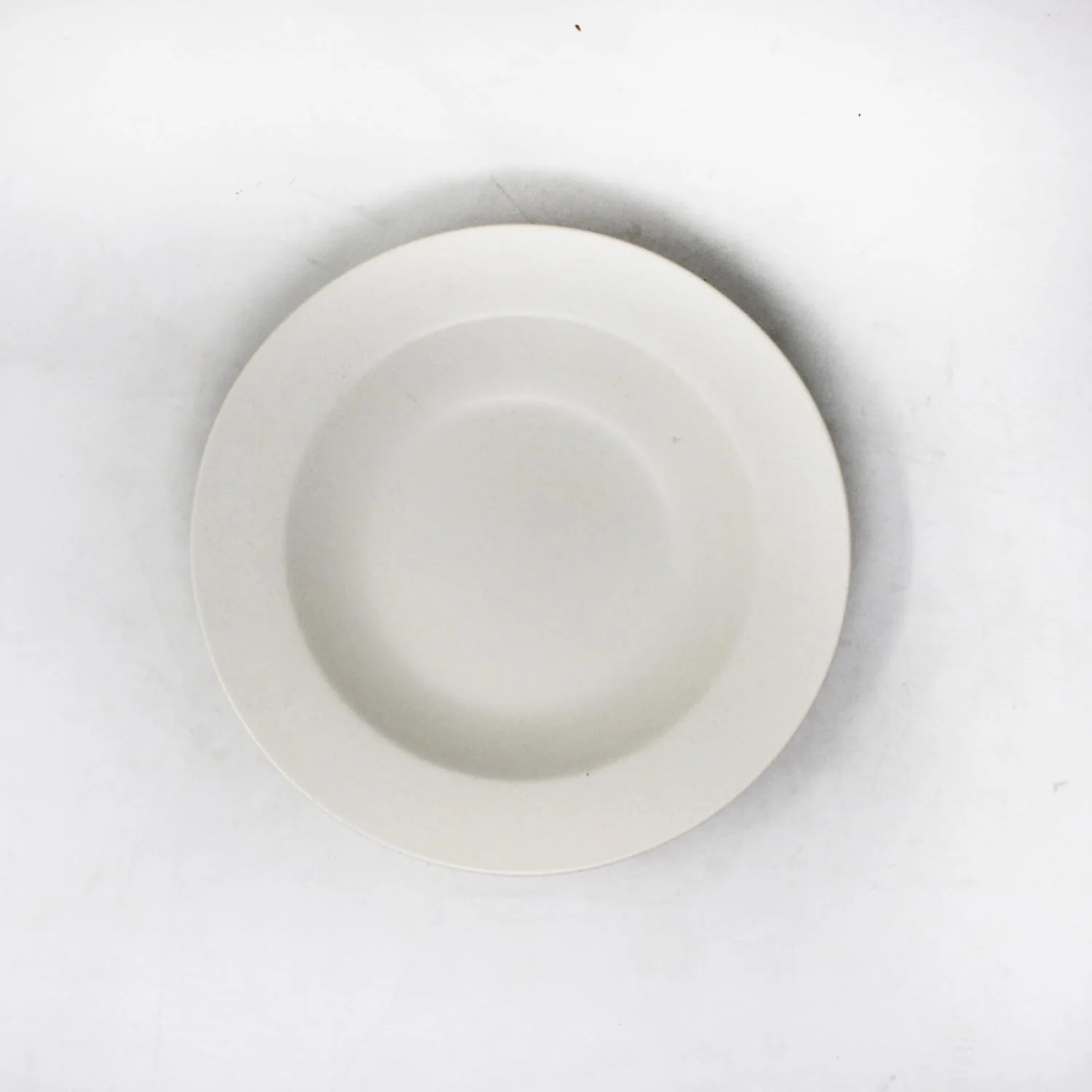 Subhra White Ceramic Pasta Plates - 2 Pieces | White Matte Finish Multi Purpose Ceramic Deep Plates, Snack Plates, Starter Plates - 9 Inch, Microwave Safe & Dishwasher Safe - Image 2
