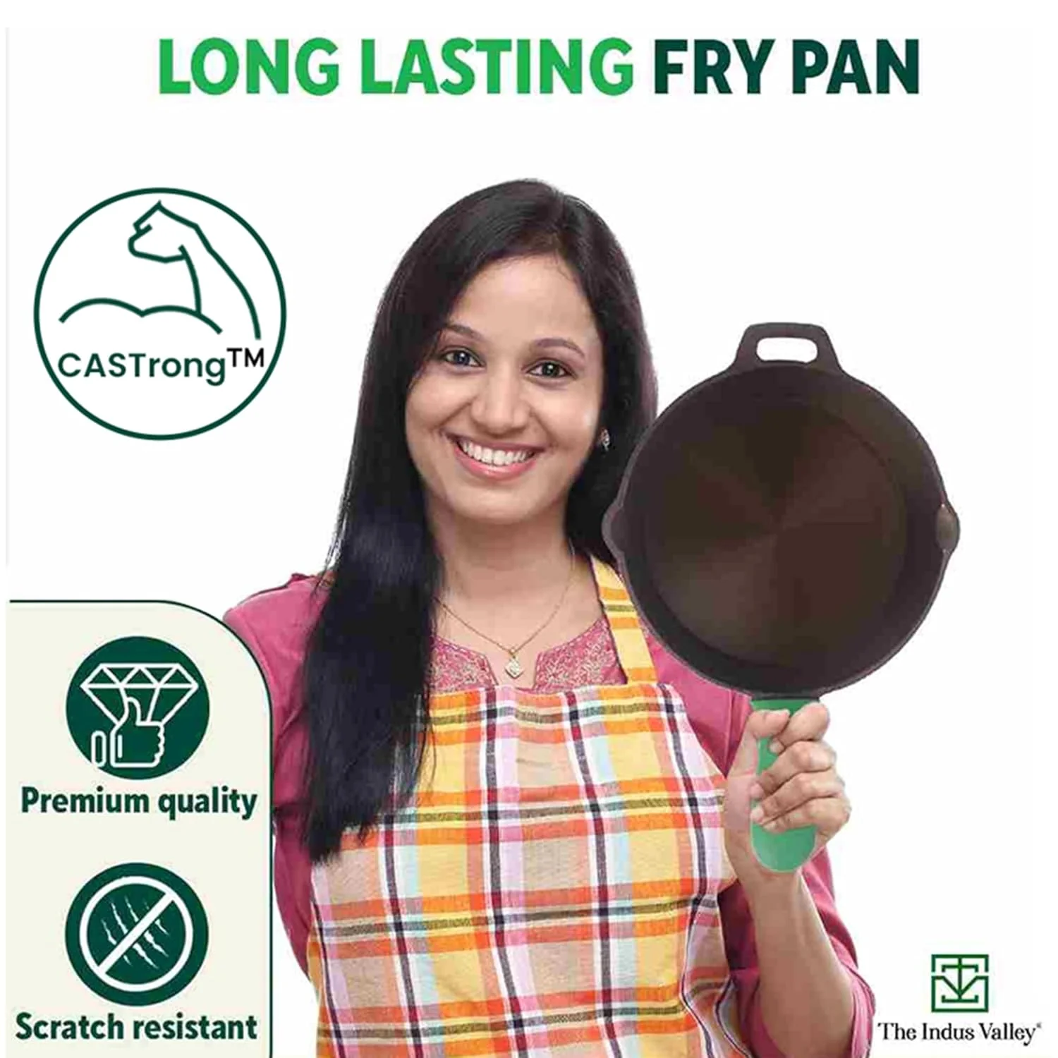 Super Smooth Cast Iron Fry Pan Or Skillet With Silicone Grip - Small 20.3cm, 8 Inch, 1.3 Liters, 2.3 Kg | Induction Friendly, Nonstick, Pre-Seasoned Fry Pan, 100% Pure & Toxin Free, Black - Image 8