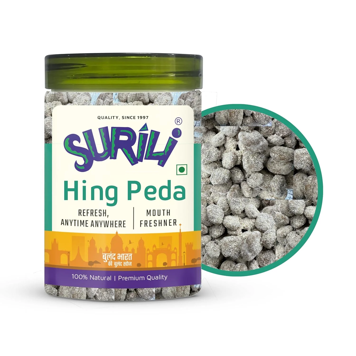 Surili Hing Peda After Meal Mouth Freshener Candy Tin Jar 250gram,