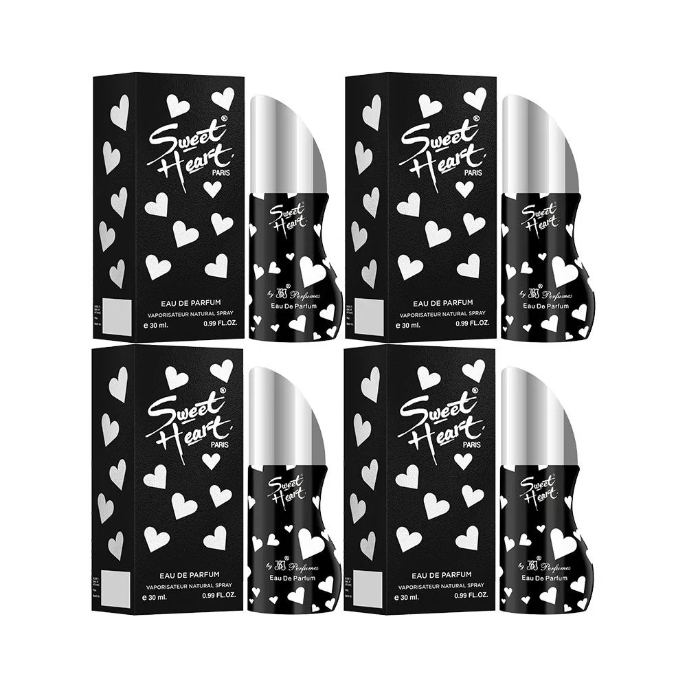 Sweet Heart Black Eau De Perfume 4pcs 120ml 4.0 Fl.oz. - Image 2