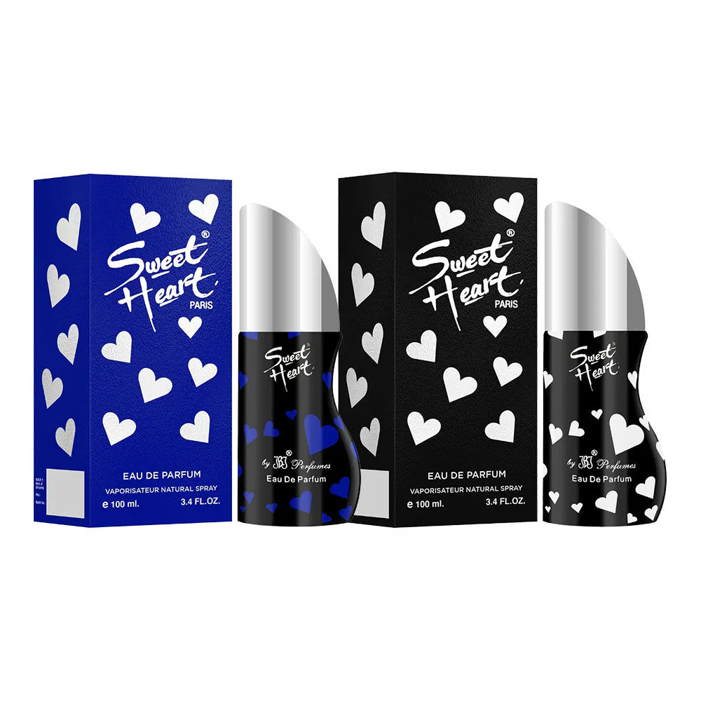 Sweet Heart Blue & Black Eau De Perfume 2pcs 200ml 6.7 Fl.oz. - Image 2