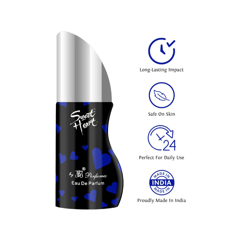 Sweet Heart Blue Eau De Parfum 100ml 3.4 Fl.oz. - Image 3