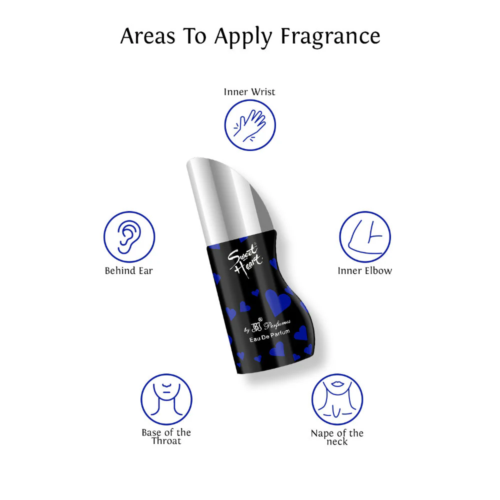 Sweet Heart Blue Eau De Parfum 100ml 3.4 Fl.oz. - Image 4