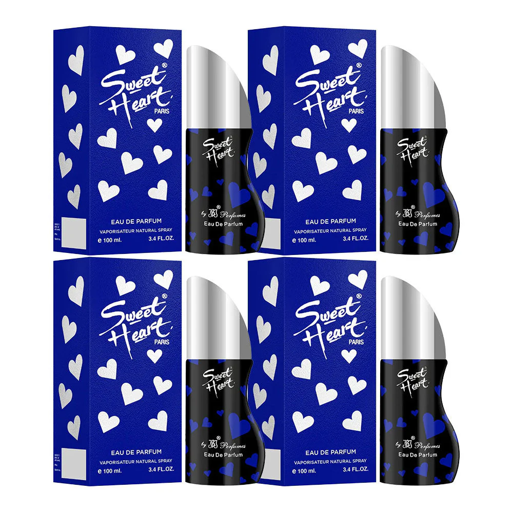 Sweet Heart Blue Eau De Perfume 4pcs 400ml 13.5 Fl.oz. - Image 2
