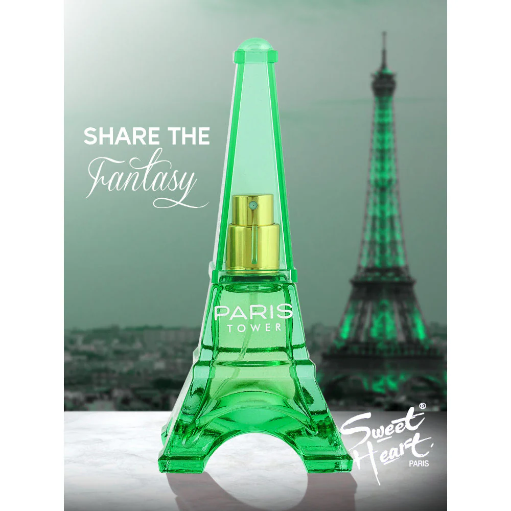 Sweet Heart Green Paris Tower Eau De Parfum 70ml 2.3 Fl.oz. - Image 3