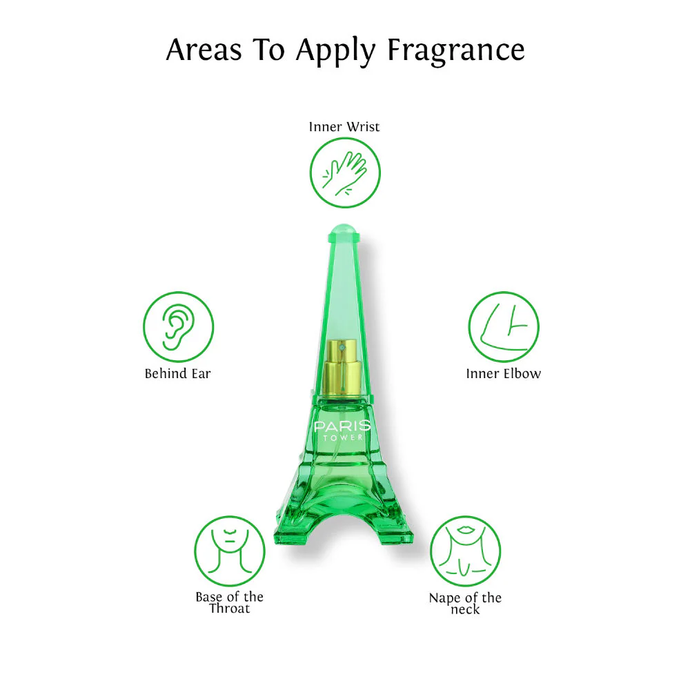 Sweet Heart Green Paris Tower Eau De Parfum 70ml 2.3 Fl.oz. - Image 5