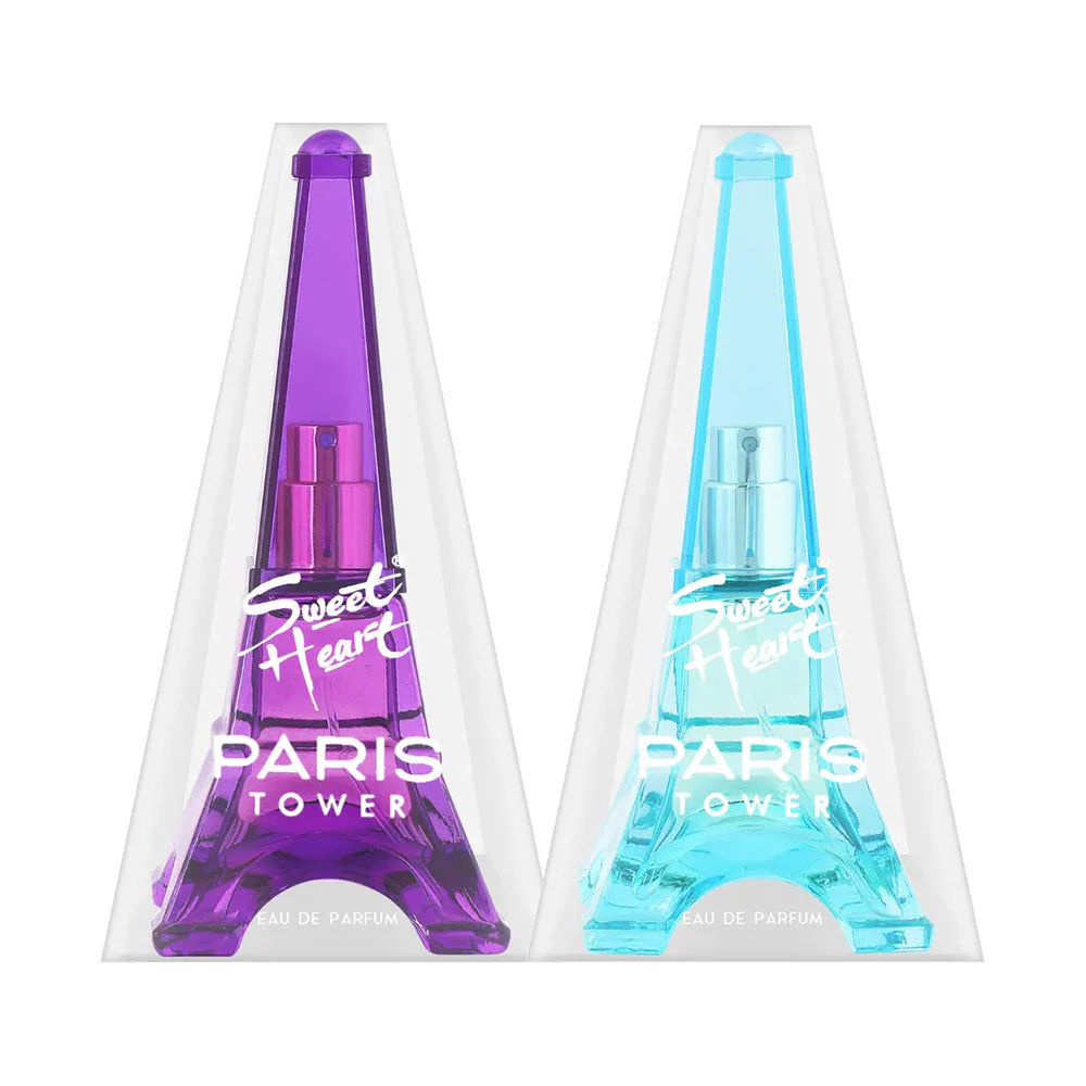 Sweet Heart Purple And Light Blue Paris Tower Eau De Parfum 2pcs 80ml 2.7 Fl.oz. - Image 4