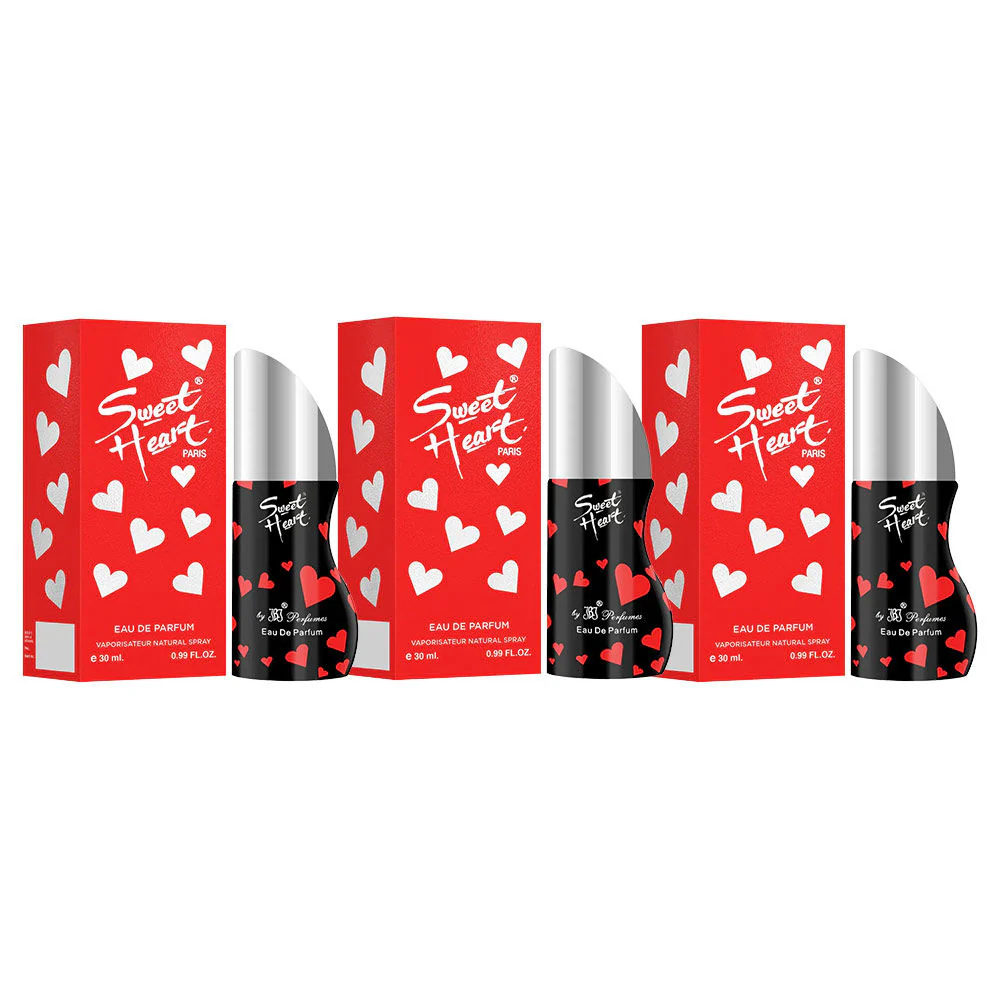 Sweet Heart Red Eau De Perfume 3pcs 90ml 3.0 Fl.oz. - Image 4