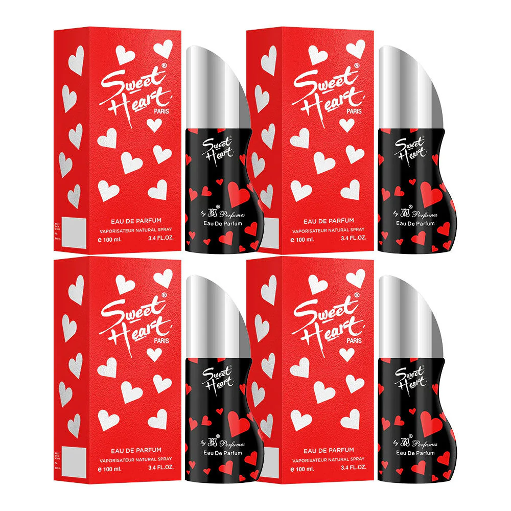 Sweet Heart Red Eau De Perfume 4pcs 400ml 13.5 Fl.oz. - Image 5