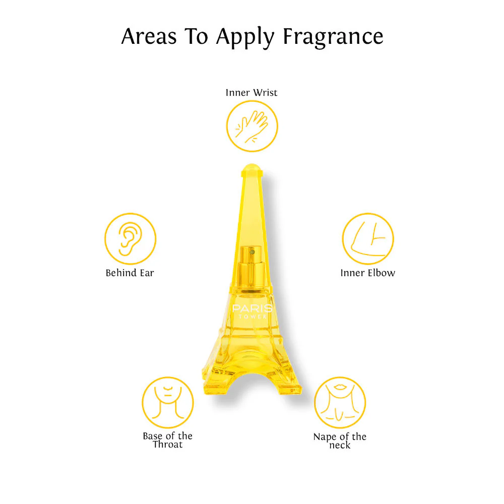 Sweet Heart Yellow Paris Tower Eau De Parfum 40ml 1.3 Fl.oz. - Image 4