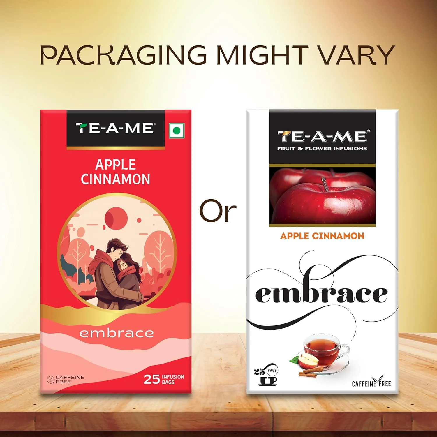 TE-A-ME Embrace Apple Cinnamon Tea - Pack Of 3 X 25 Tea Bags | Boosts Energy, Reduces Fine Lines & Wrinkles - Sugar Free, Caffeine Free | Enjoy Hot Or Cold - Fruit Tea Bags - Image 2