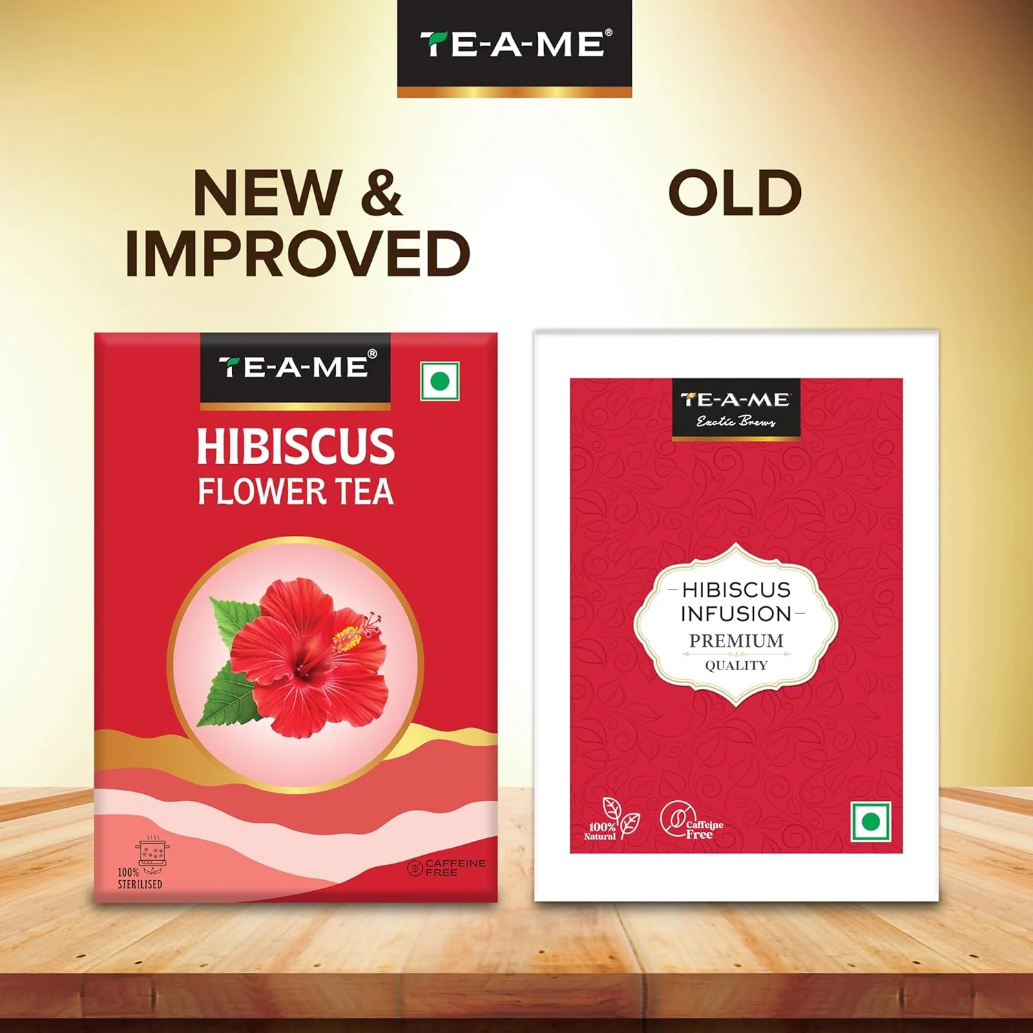 TE-A-ME Hibiscus Flower Tea - Pack Of 4 X 50gm, 1.7 Ounce Each | Hibiscus Flower Tea Boosts Immune System - Caffeine Free, Biodegradable - Image 2