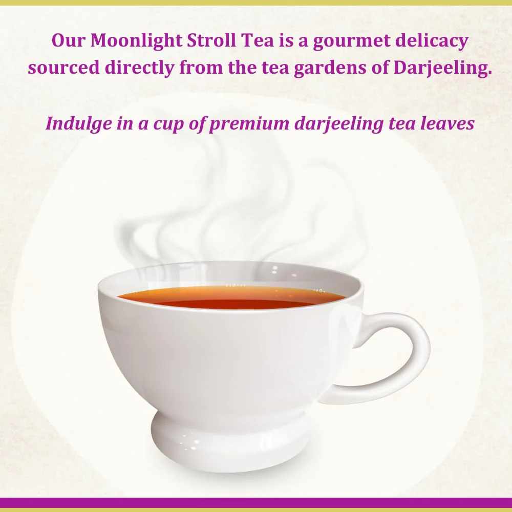 Tea And Twigs Moonlight Stroll Darjeeling Green Tea - 50gm, 1.7 Ounce | Rich In Antioxidants, Vibrant Color - Low Caffeine, No Artificial Colors - Image 2