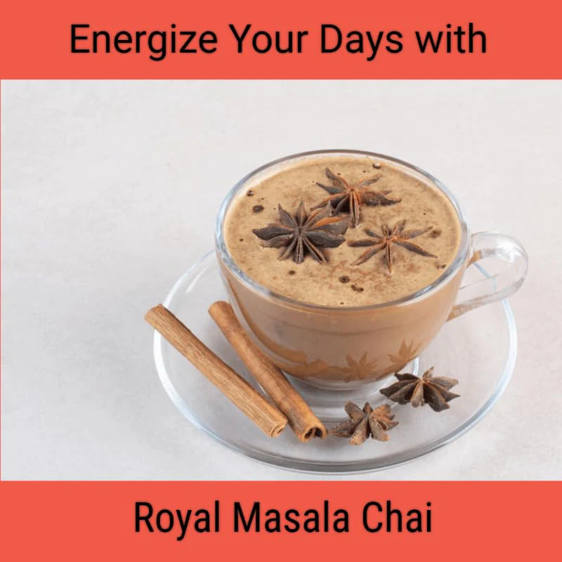 Tea Sense Royal Masala Chai - Pack Of 4 X 200gm, 7.05 Ounce Each | Assam CTC, Ginger, Cardamom, Clove, Cinnamon, Black Pepper, Star Anise - Strong & Kadak Chai Patti, High Caffeine - Image 3