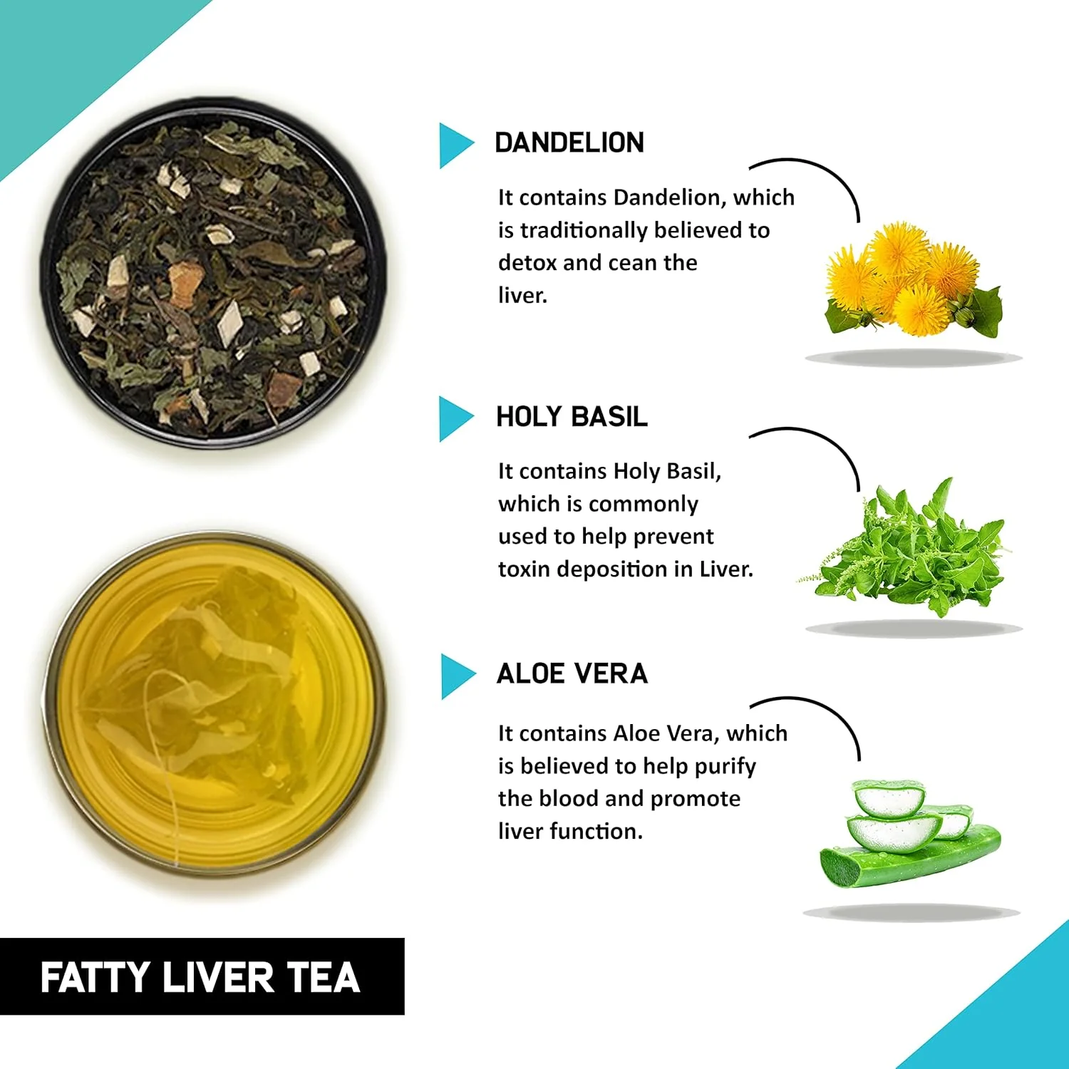 Teacurry Caffeine Free Fatty Liver Tea - 30 Individually Wrapped Tea Bags | Delicious Peppermint Giloy Tea - Supports Liver Wellness - Image 3