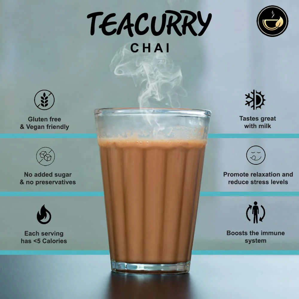 Teacurry Original & Premium Kadak Paan Chai - 100gm, 3.5 Ounce, 50 Cups | 100% Natural Flavored Tea With Real Fennel, Rose, Betel Leaves, Cardamom - Low Caffeine - Image 2