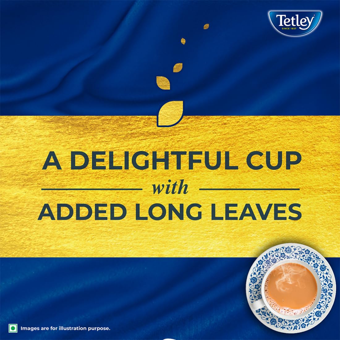 Tetley Premium Black Leaf Tea - 500gm, 17.6 Ounce | Strong Taste & Rich Aroma With Added Long Leaves - Handpicked Assam Tea, Medium Caffeine - Image 4