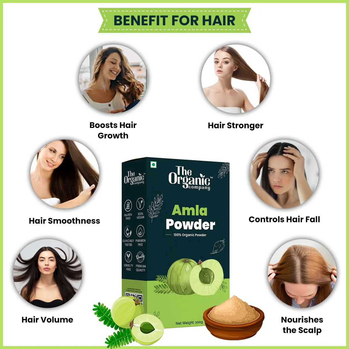 The Organic Company Amla Powder Immunity Indian Gooseberry Amalak Eating, Body & Skin, Hair Growth, Drinking, Food Grade Juice Edible Weight Loss Organic | 100gm 0.2lbs - Image 5
