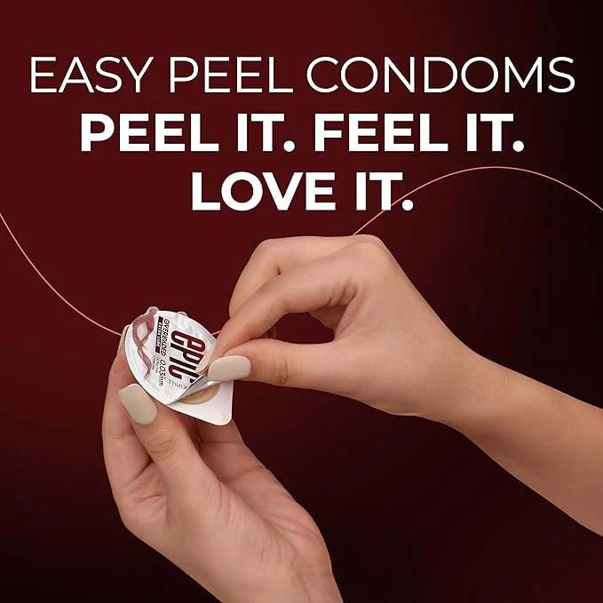 Thinx Overloaded | Ultra Thin Extra Lube Condoms With Easy Peel Pack | 3 Pcs - Image 4