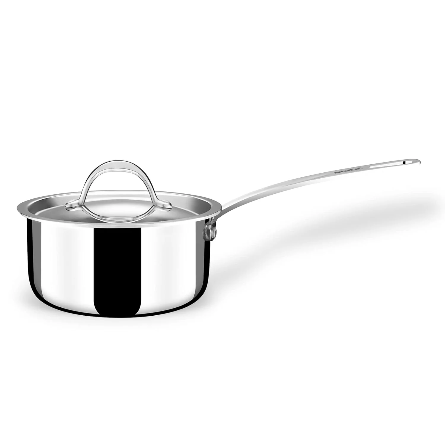 Triply Stainless Steel Tea Pan Or Milk Pan With Lid - 1 Liter, 14cm | Gas & Induction Base Sauce Pan - Image 4