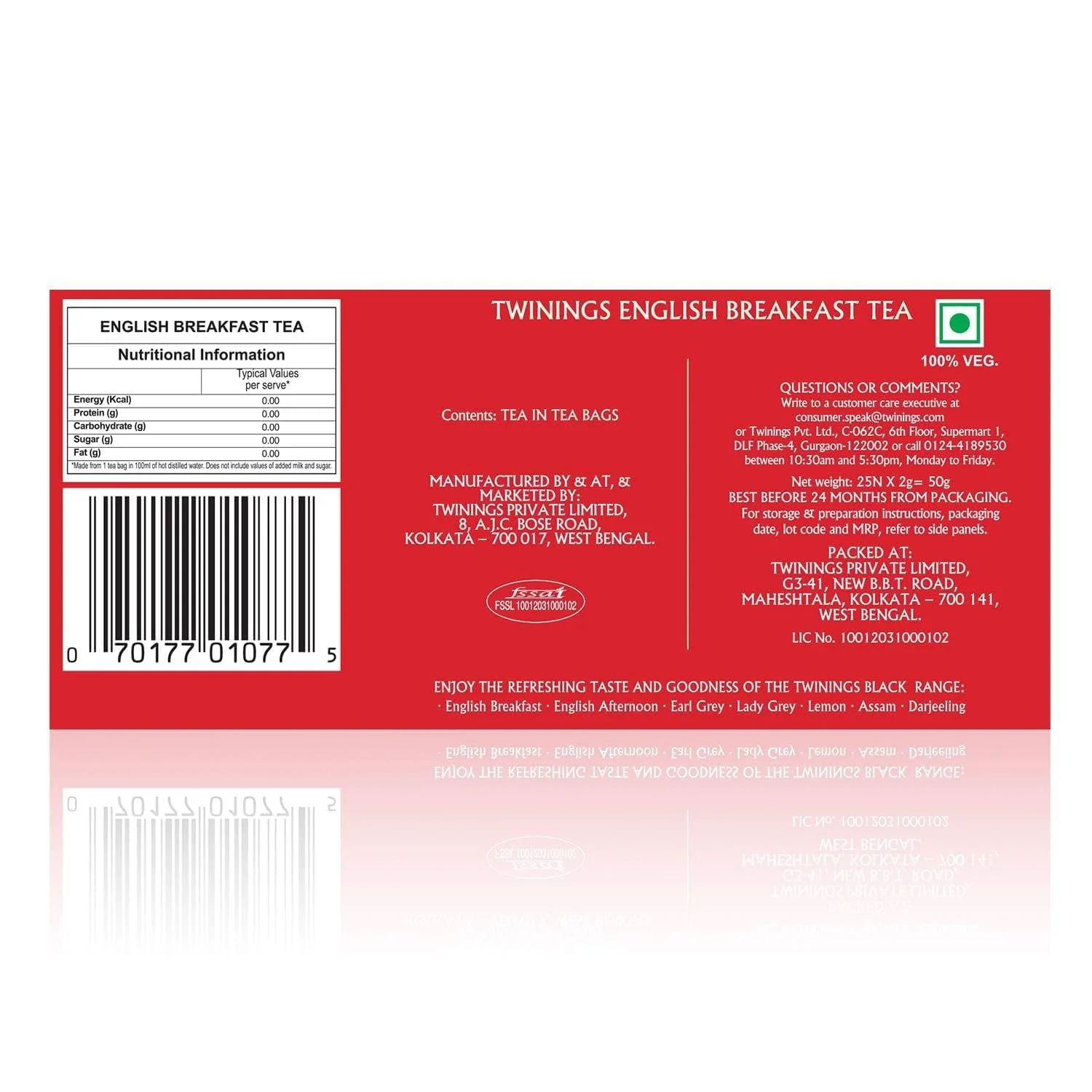Twinings English Breakfast Tea - 25 Enveloped Teabags | English Classic Range Premium Black Tea - Medium Strength, Rich Flavor, High Caffeine - Image 2