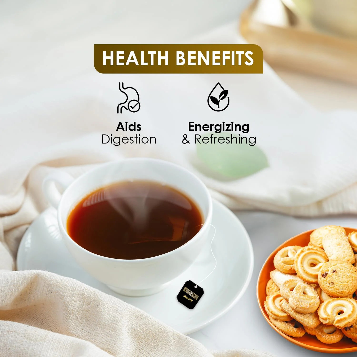 Twinings Origins Assam Tea - 50gm, 1.7 Ounce, 25 Enveloped Tea Bags | Full-Bodied & Robust Flavor Tea - Strong Strength Premium Caffeinated Tea - Image 2