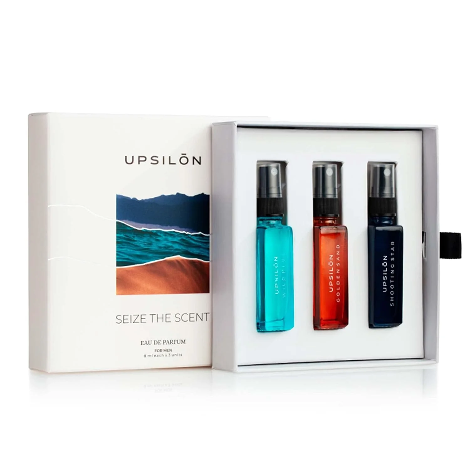 Upsilon Shooting Star Eau De Parfum 3.4 Fl.oz. With Combo Of 3x 0.2 Fl.oz. Long Lasting Pocket Perfumes | Travel Friendly Luxury Scent | Men's Perfume - Image 5