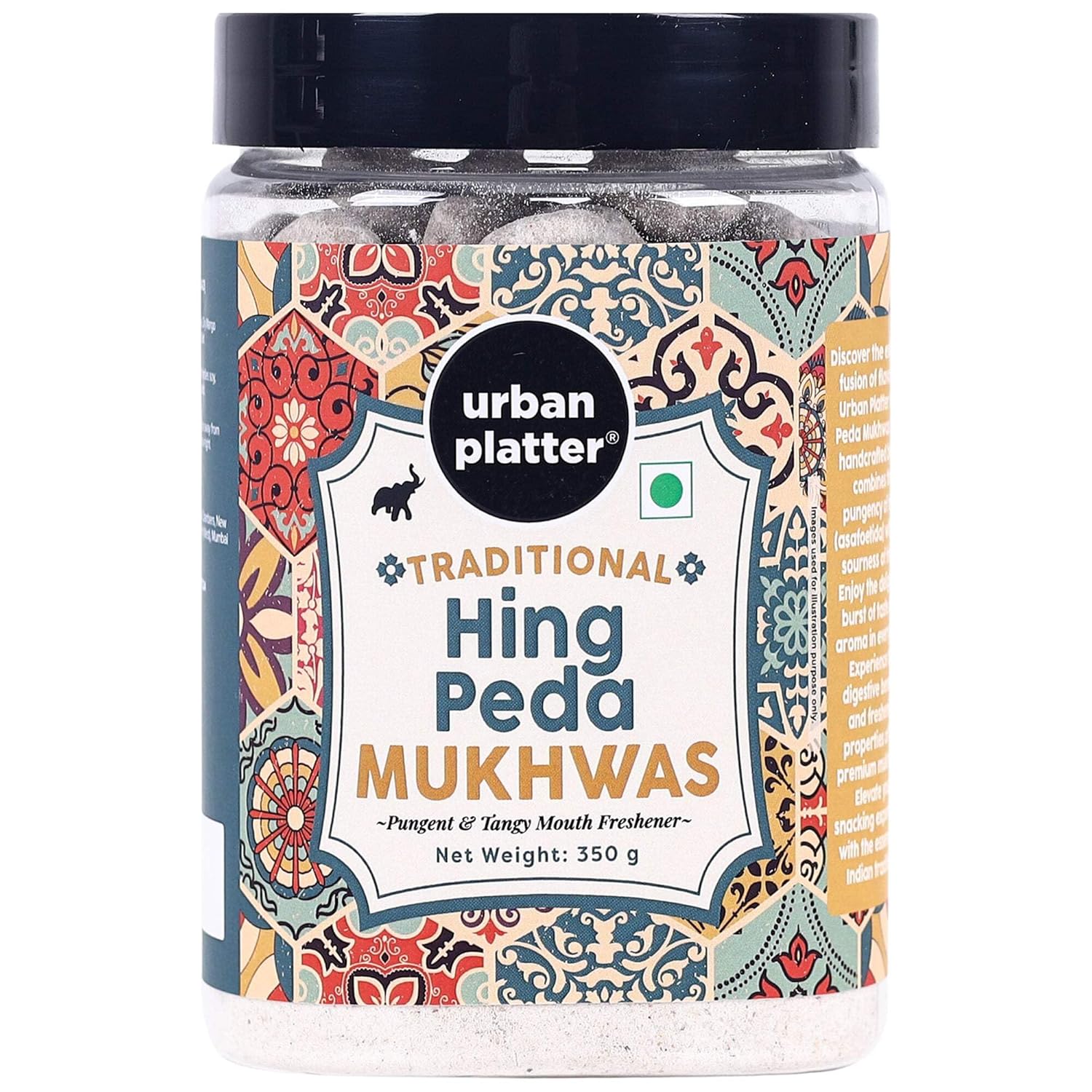 Urban Platter Hing Peda Mukhwas 350gm, (Jar Pack)