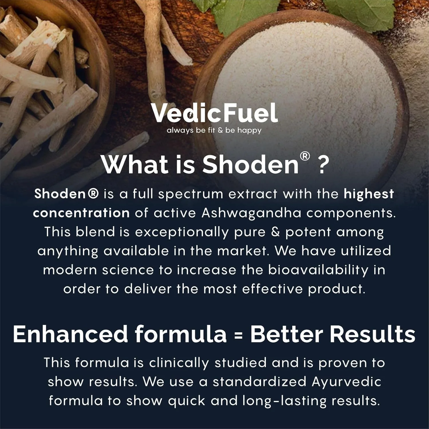 Vedicfuel Ashwagandha, 500mg Of Shoden Ashwagandha, Energy & Immunity Booster, Clinically Researched Ingredient, Specific And Clinically Proven | 60 Capsules 100gm 0.2lbs - Image 3