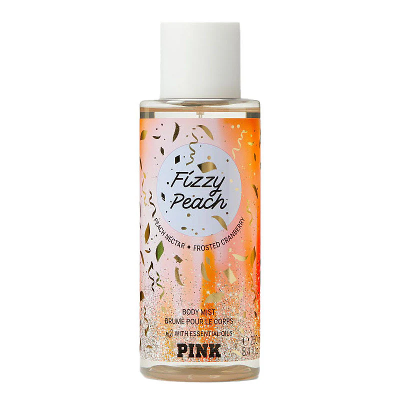 VICTORIA'S SECRET PINK FIZZY PEACH BODY MIST 250ML 8.4 FL.OZ. WOMEN FRAGRANCE - Image 3