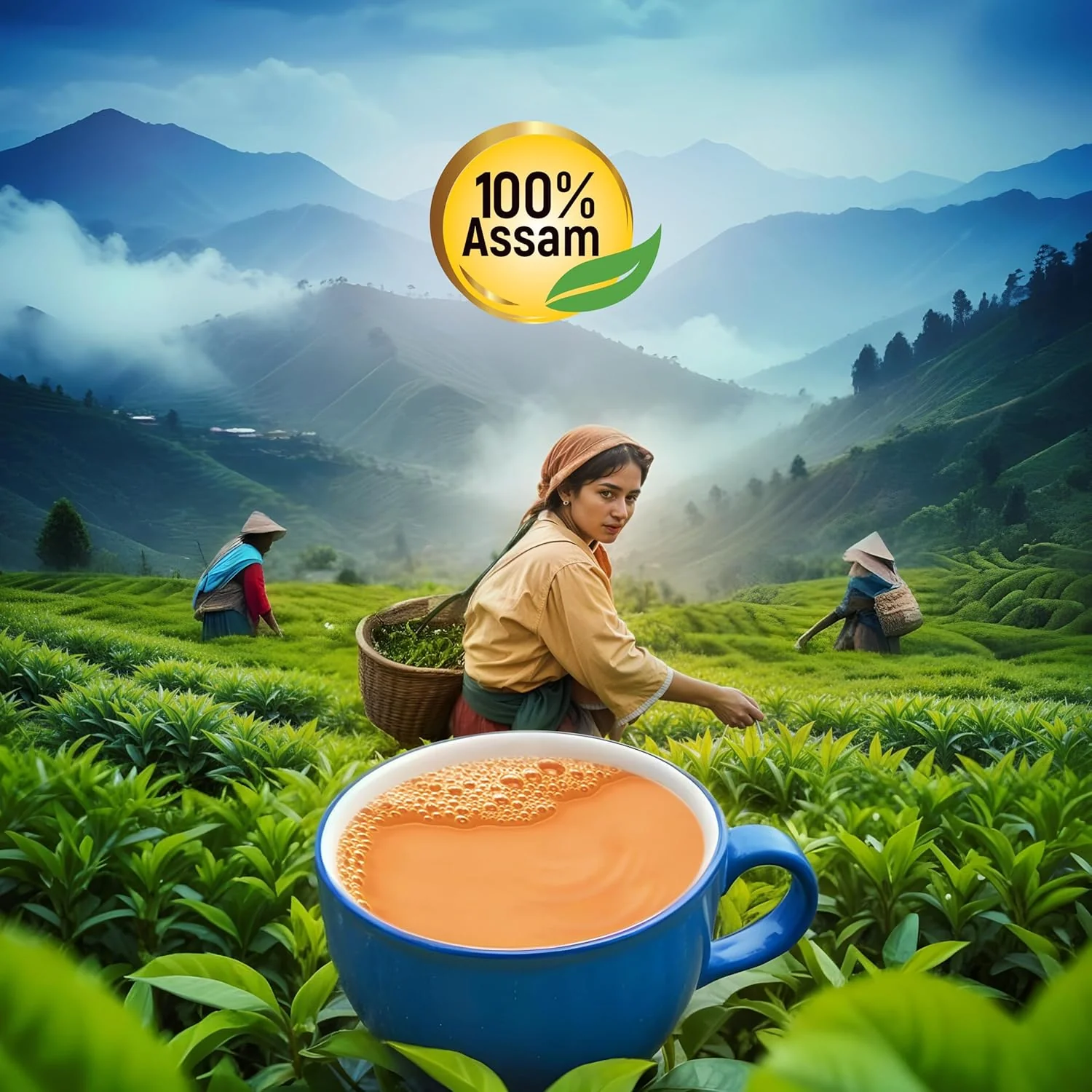 Vikram Kadak Dust Tea Powder - 1 Kg Jar, 35.2 Ounce | Strong, Aromatic Blend Assam Tea - Premium Black Tea Powder | Refreshing Brew Assam Chai Patti - Image 2