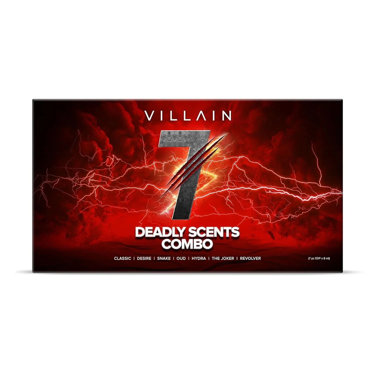 Villain 7 Deadly Scents Combo Trial Pack Of 7 X 0.27 Fl.oz. | Pocket Perfume For Men | Eau De Parfums - Image 4