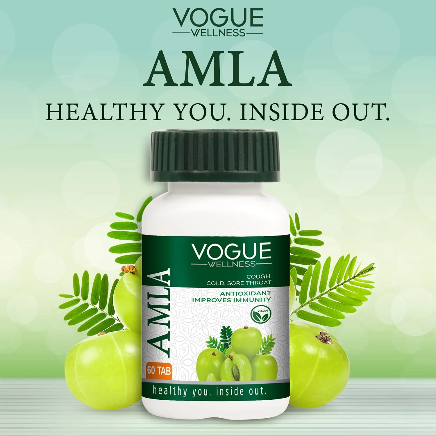 Vogue Wellness Amla Tablets Pure Herbs Antioxidant & Improves Immunity | 60 Tablets, 100gm 0.2lbs Each Pack Of 3 - Image 2