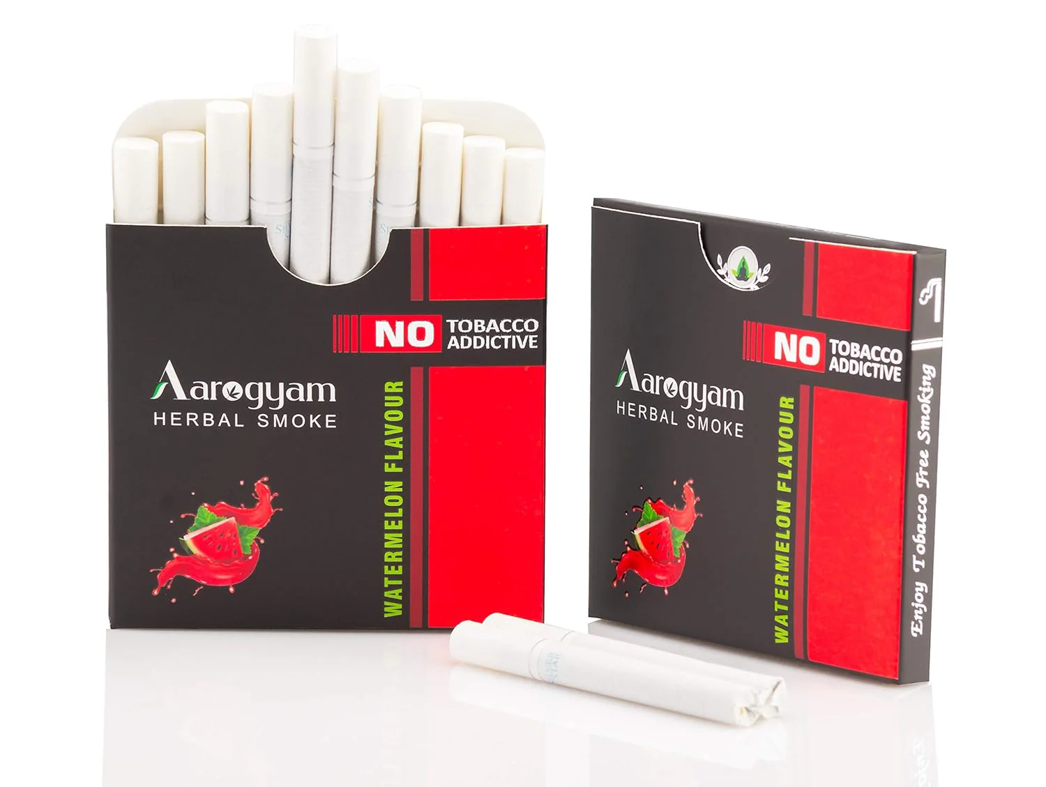 Watermelon Flavour Cigarette For Relieve Stress & Mood Enhance - 10 Sticks In Each Packet | No Bad Smell, Non Addictive, No Harmful - Tobacco & Nicotine Free