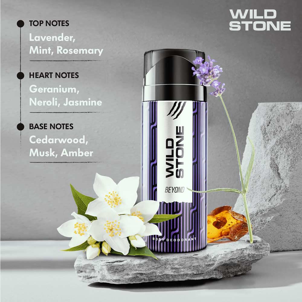 Wild Stone Beyond Deodorants Body Spray 300ml 10.1 Fl.oz. Pack Of 2 | Best For Brother Gift - Image 2
