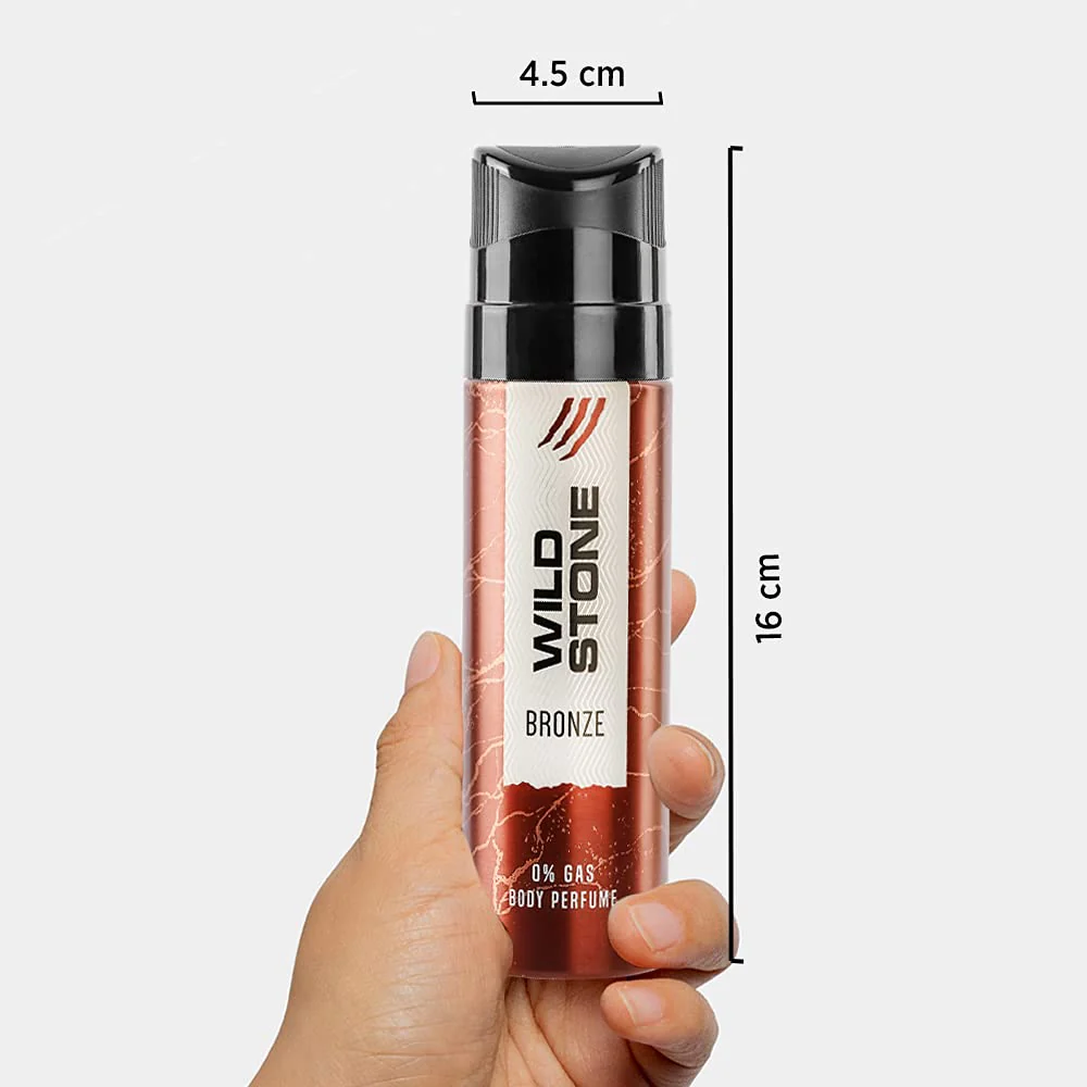 Wild Stone Bronze Pefume Men No Gas Body Spray 120ml 4.0 Fl.oz. | Perfect For Officewear - Image 4