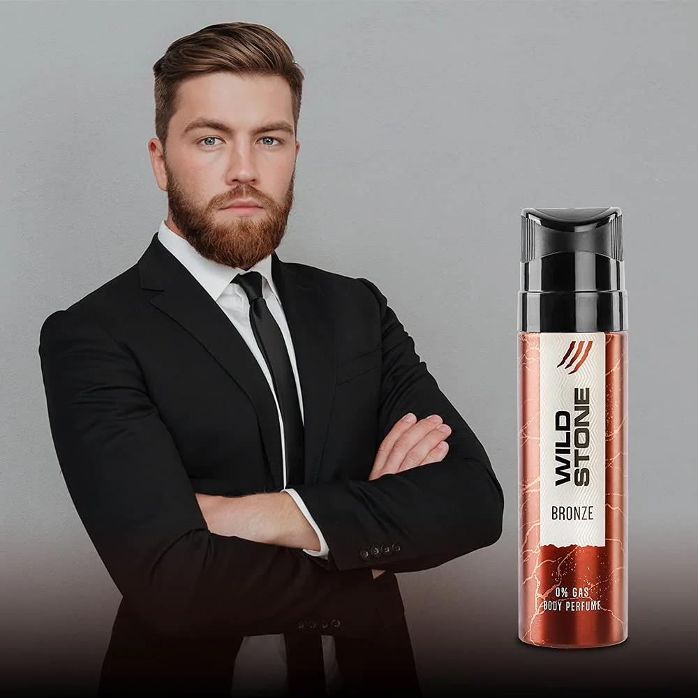 Wild Stone Bronze Pefume Men No Gas Body Spray 120ml 4.0 Fl.oz. | Perfect For Officewear - Image 6