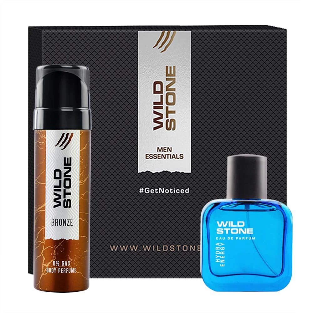 Wild Stone Bronze Perfume Body Spray 120ml 4.0 Fl.oz. & Hydra Energy Eau De Parfum 30ml 1.0 Fl.oz. | Perfect Gift Set For Men - Image 3