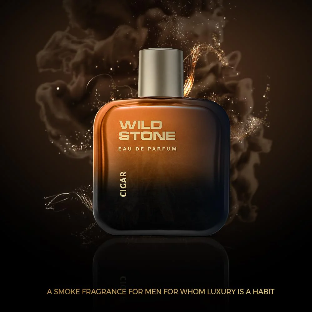 Wild Stone Cigar Eau De Perfume For Men 100ml 3.4 Fl.oz.| Long Lasting Fragrance - Image 3