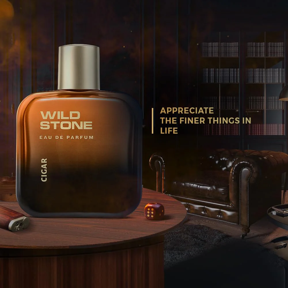 Wild Stone Cigar Eau De Perfume For Men 100ml 3.4 Fl.oz.| Long Lasting Fragrance - Image 4