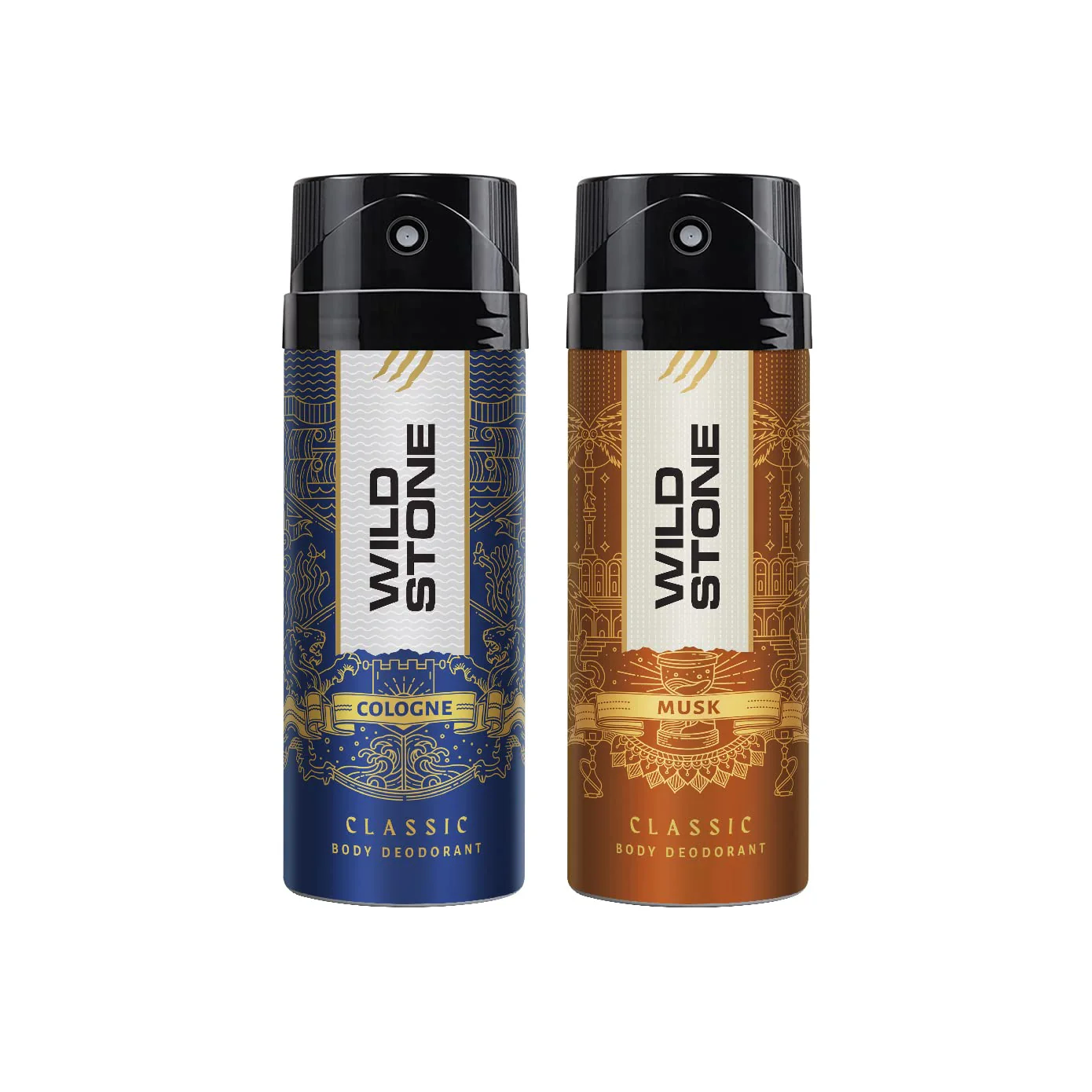 Wild Stone Classic Cologne & Musk Deodorants Body Spray 450ml 15.2 Fl.oz. | Perfect Gift For Husband - Image 2