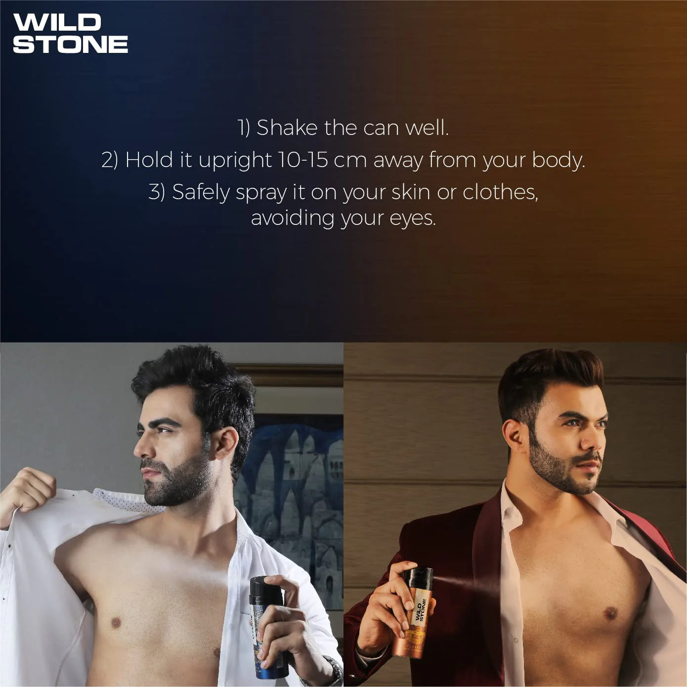 Wild Stone Classic Cologne & Musk Deodorants Body Spray 450ml 15.2 Fl.oz. | Perfect Gift For Husband - Image 5