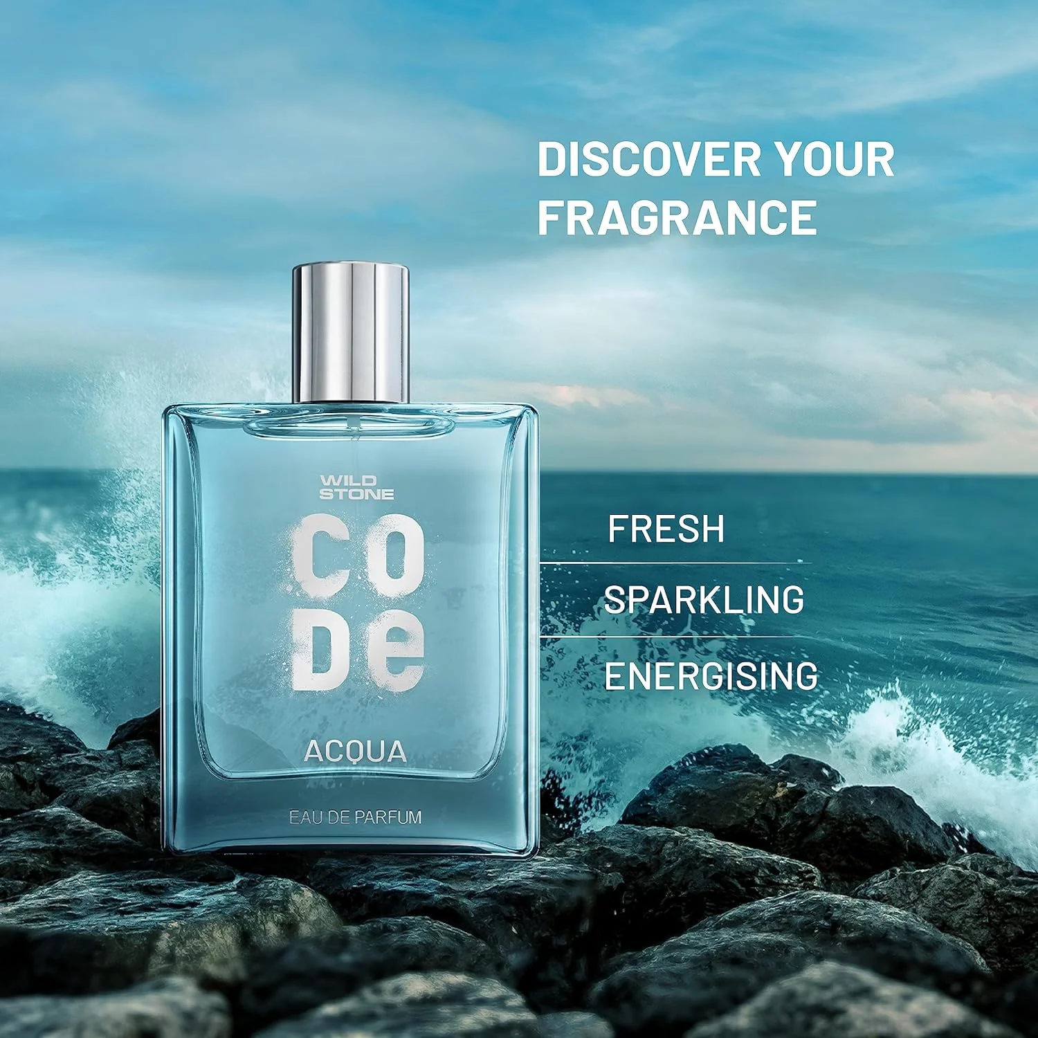 Wild Stone Code Acqua Eau De Parfum For Men 8ml 0.2 Fl.oz. | Long Lasting Fragrance - Image 4