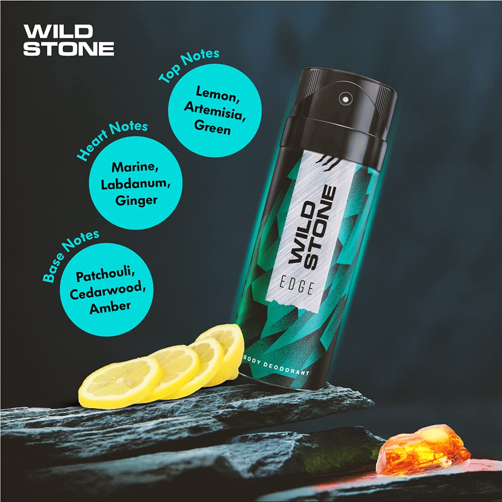 Wild Stone Edge Deodorants Men Body Spray 300ml 10.1 Fl.oz | Perfect Gift Set For Special One | Pack Of 2 - Image 3