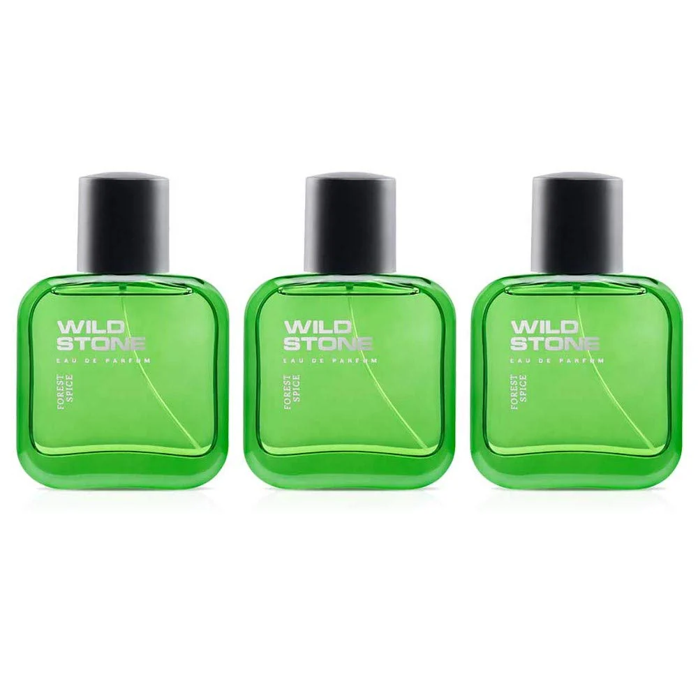 Wild Stone Forest Spice Men Eau De Perfume 150ml 5.0 Fl.oz.| Perfect For Partywear | Pack Of 3