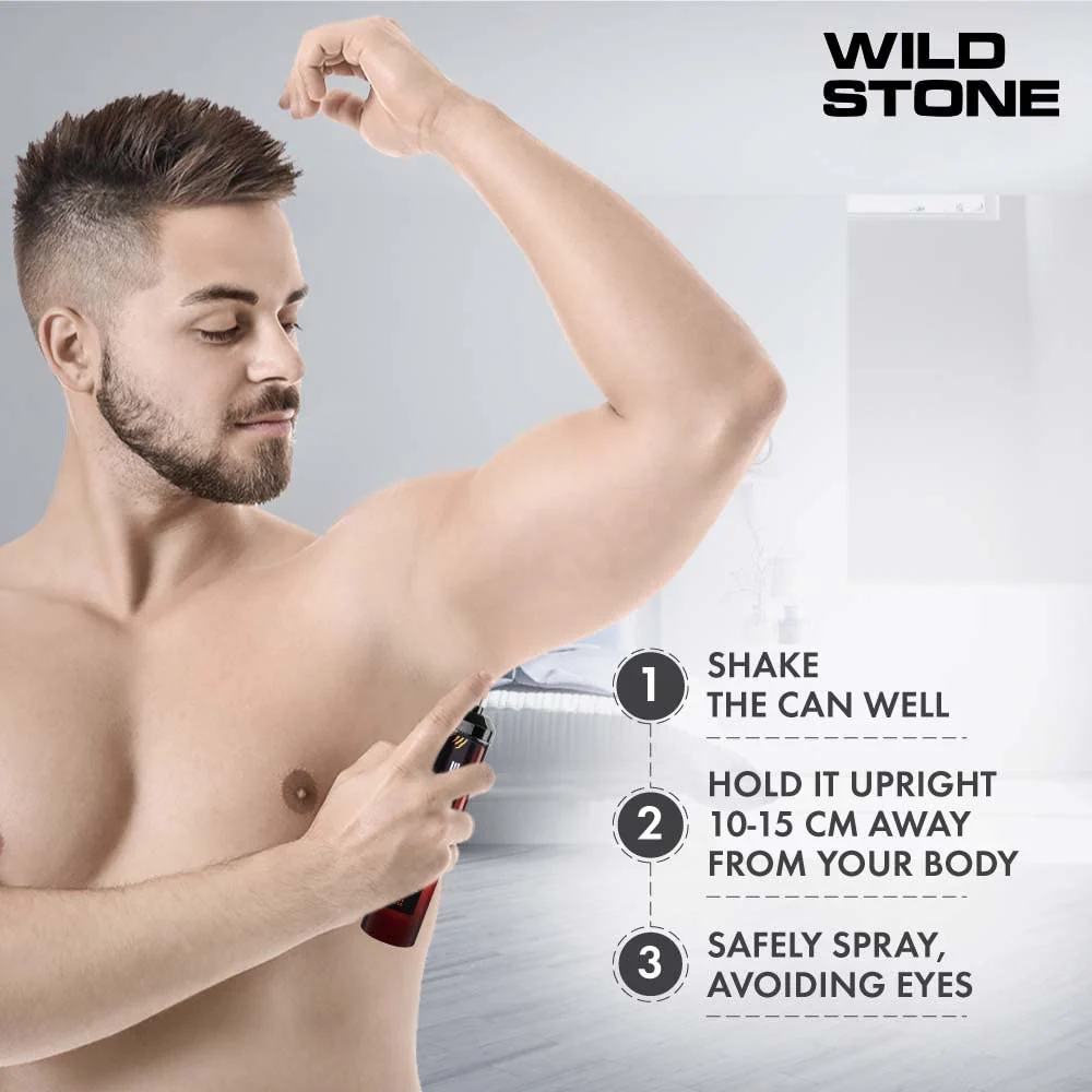 Wild Stone Intense Trance No Gas 3 Deodorant Body Spray For Men 450ml 15.2 Fl.oz. | Perfect Birthday Gift Set For Husband - Image 4