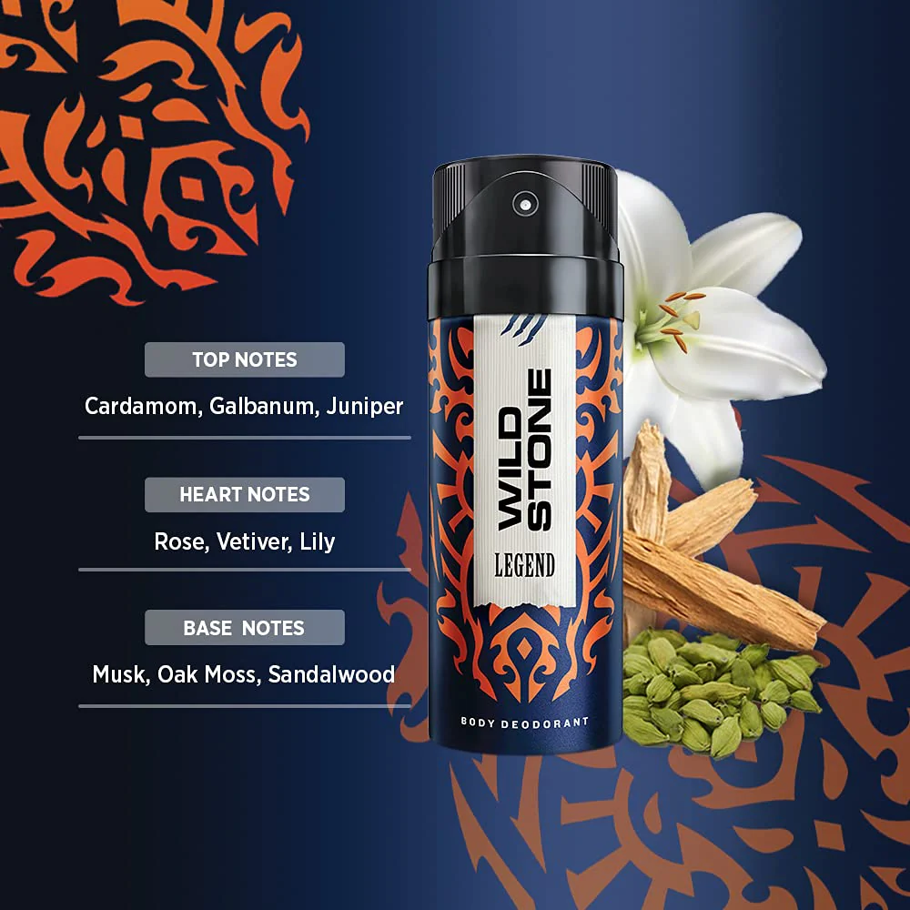 Wild Stone Legend & Ultra Sensual Long Lasting Body Spray Deodorants For Men 450ml 15.2 Fl.oz. | Long Lasting - Image 3
